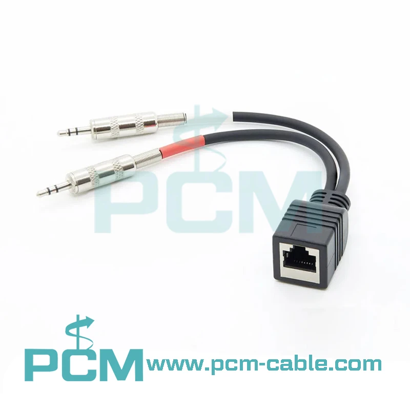 AXIA equipment cable - RJ45 Female to Dual 3.5mm Stereo Cable AXIA equipment cable - RJ45 Female to Dual 3.5mm Stereo Cable