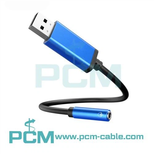USB pou 3.5mm Jack Audio adaptè