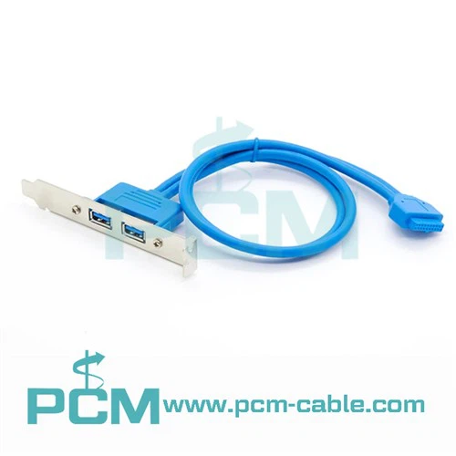 Doub USB3.0 Panel Pou Mèr Header 20pin ak PCI
