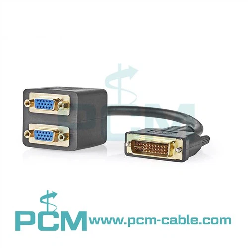 DVI Pou Doub VGA Y Splitter Kab