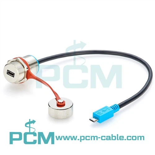 Mikwo-USB pwoteje IP67 Kab ki enpèmeyab