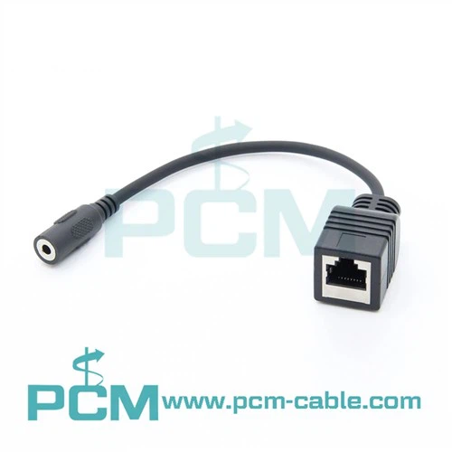 RJ45 Fi Adaptè 3.5mm Stereo Kab