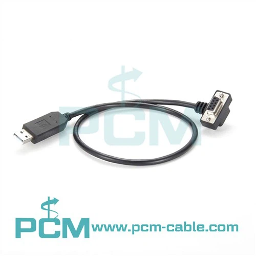 USB Pou RS232 DB9 Serial Adaptè Kab