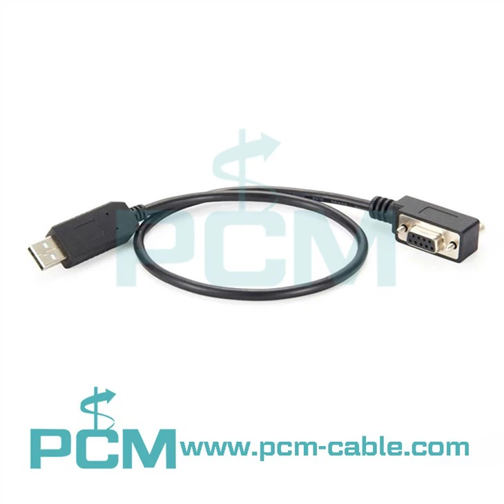 USB Pou DB9 Serial RS232 Adaptè Kab