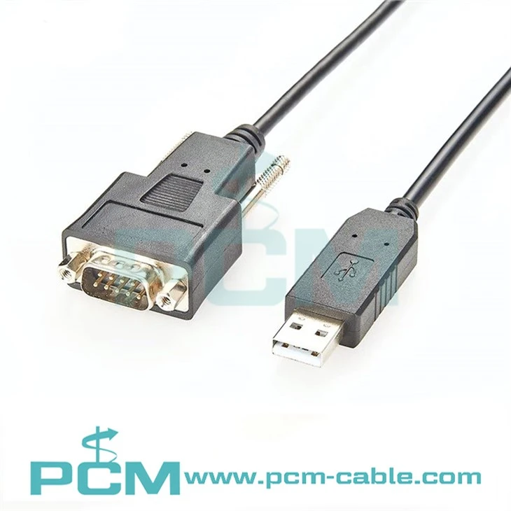 USB Pou RS232 Kab W Embedded Elektwonik DB9M Connector ak FTDI