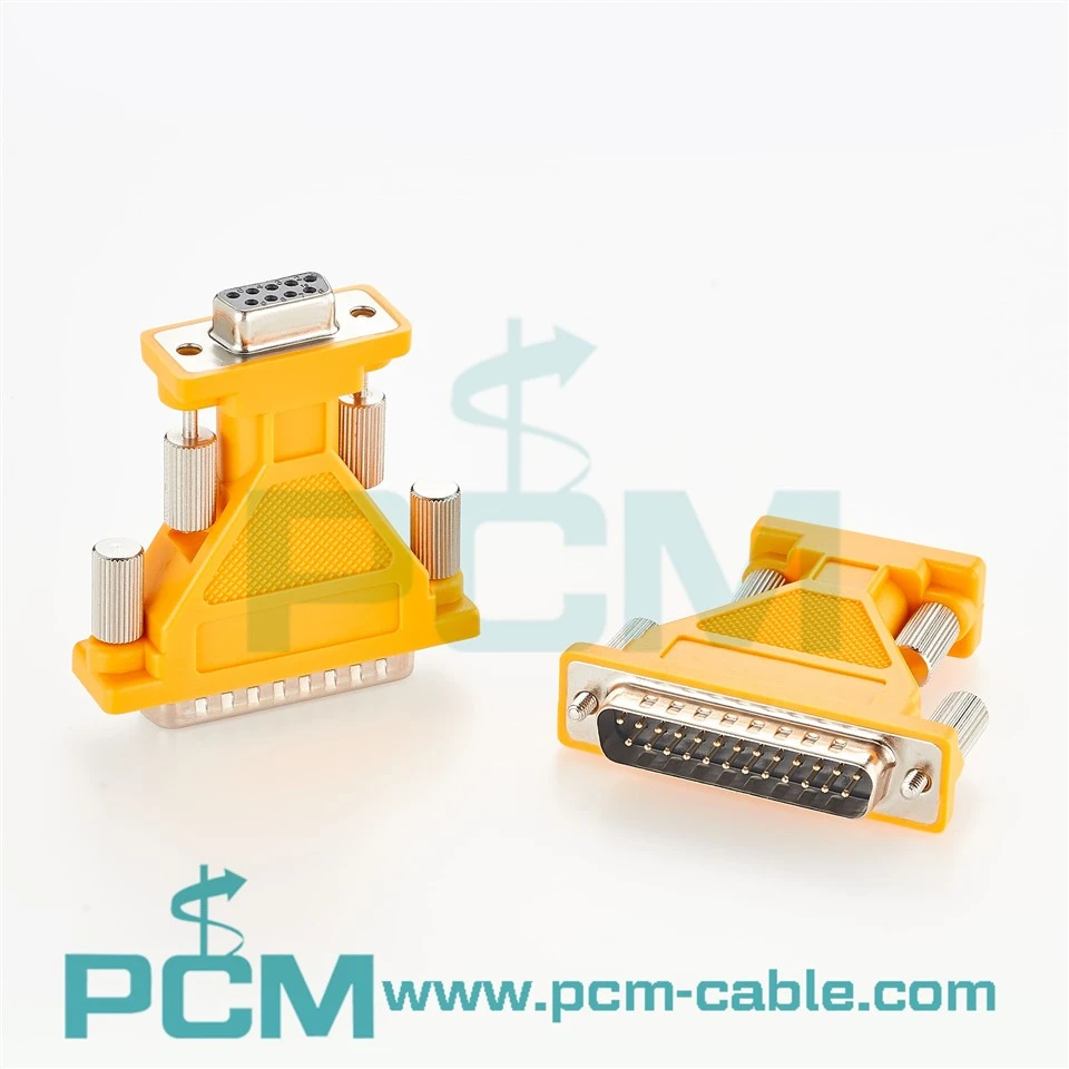 D-Serial adaptè DB25 Gason pou DB9 Fi