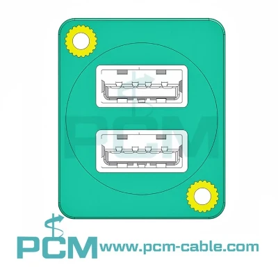 Doub USB 3.0 Panel Mount Connector