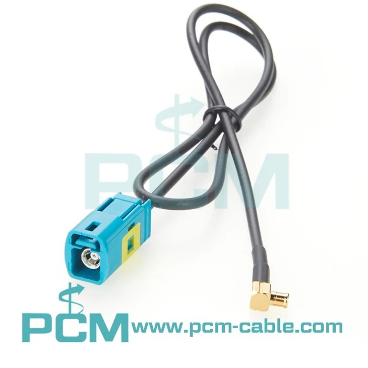 High-Frequency Fakra to MCX Right Angle Cable Assembly