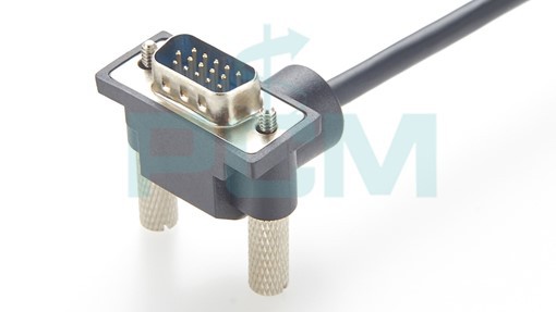 Ultra-Slim UpDown Angled VGA HD15 Cable Male-to-Male Connector Ultra-Slim UpDown Angled VGA HD15 Cable Male-to-Male Connector