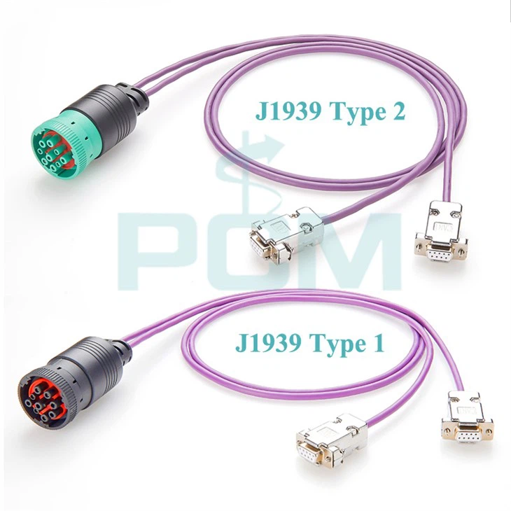 CAN Kab J1939 Kalite 2 DEUTSCH Connector Pou 2 DSub