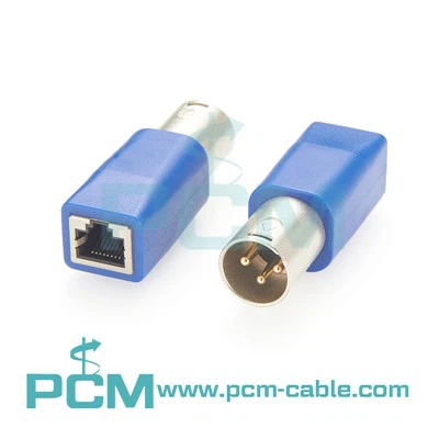 RJ45 Ethernet a 3 PIN XLR DMX Fi adaptè gason