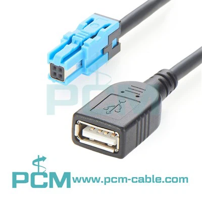Otomobil HSC Connector USB Fi kab pou nan-machin transfè done ak ekipman pou pouvwa