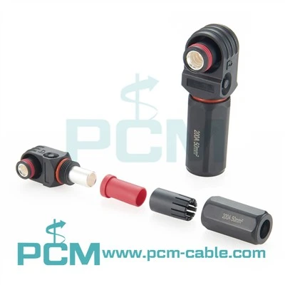 Batri Enèji Depo Connector 200A Quick Ploge Tèminal Ignifuge Flanm dife