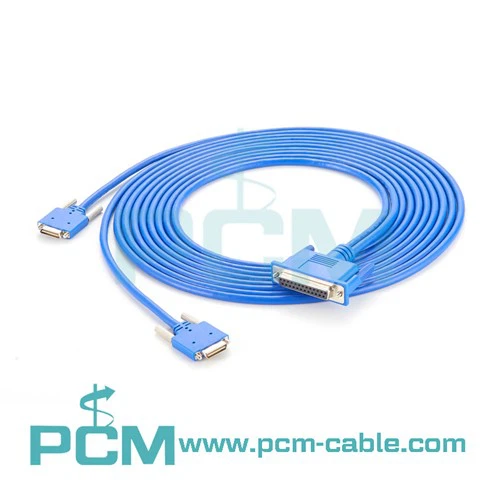 Cisco Kab DB25 Gason Pou Doub Smart Serial 26 Pin Gason DCE Fil elektrik