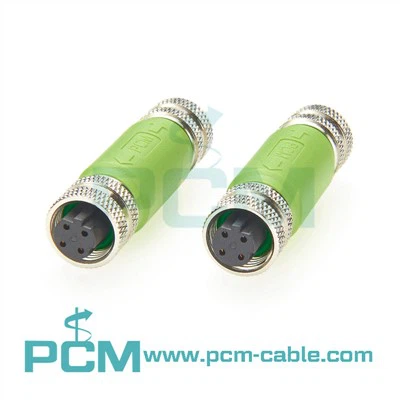 M 12 4 PIN D - Kòd fi pou fi aliye koupleur