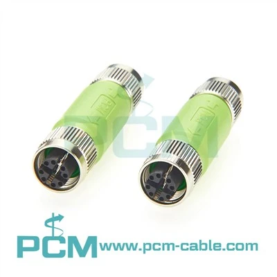 M12 X - Kòd Fi a Fi Connector aliye