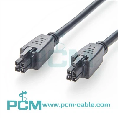 4.2mm Pitch Molex Mini-Fit Jr. Overmolded Cable Assemblys Doub Ranje 4 Circuits