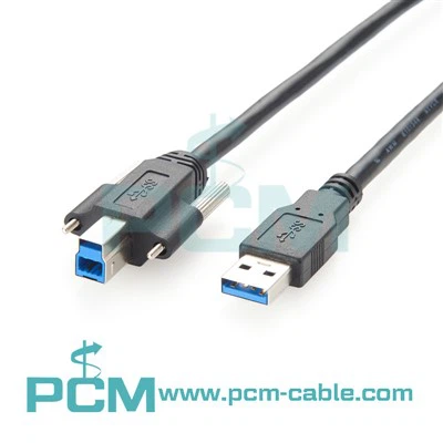 USB 3. 0 Kamera Endistriyèl Kab USB Kalite A a USB Kalite B ak Thumbscrew